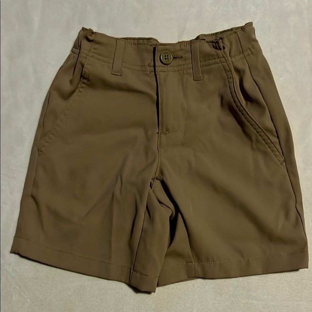 BCG Brown Casual Shorts Relaxed Fit Cotton Blend